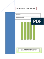 Dokumen Kualifikasi: Cv. Prima Design