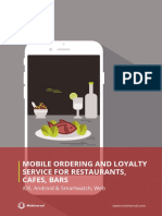 Proposal-Mobile Ordering and Loyalty Service For Restaurants, Cafes, Bars