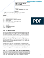 Unit 11 Market Structure and Barriers To Entry: Objectives