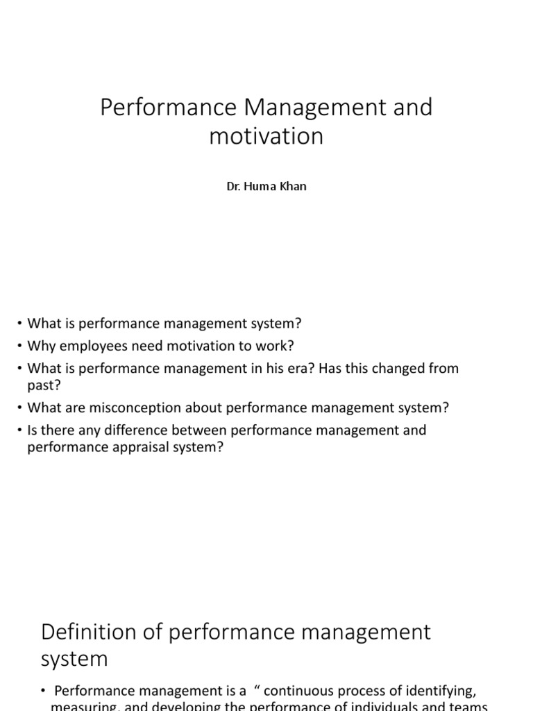 Performance Management Insights | PDF | Career & Growth