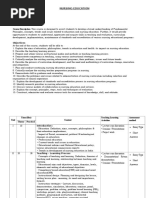 Unit Plan MSC Nursing 1st Year | PDF | Lecture | Teaching Method