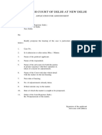 Appl For Adjournment PDF