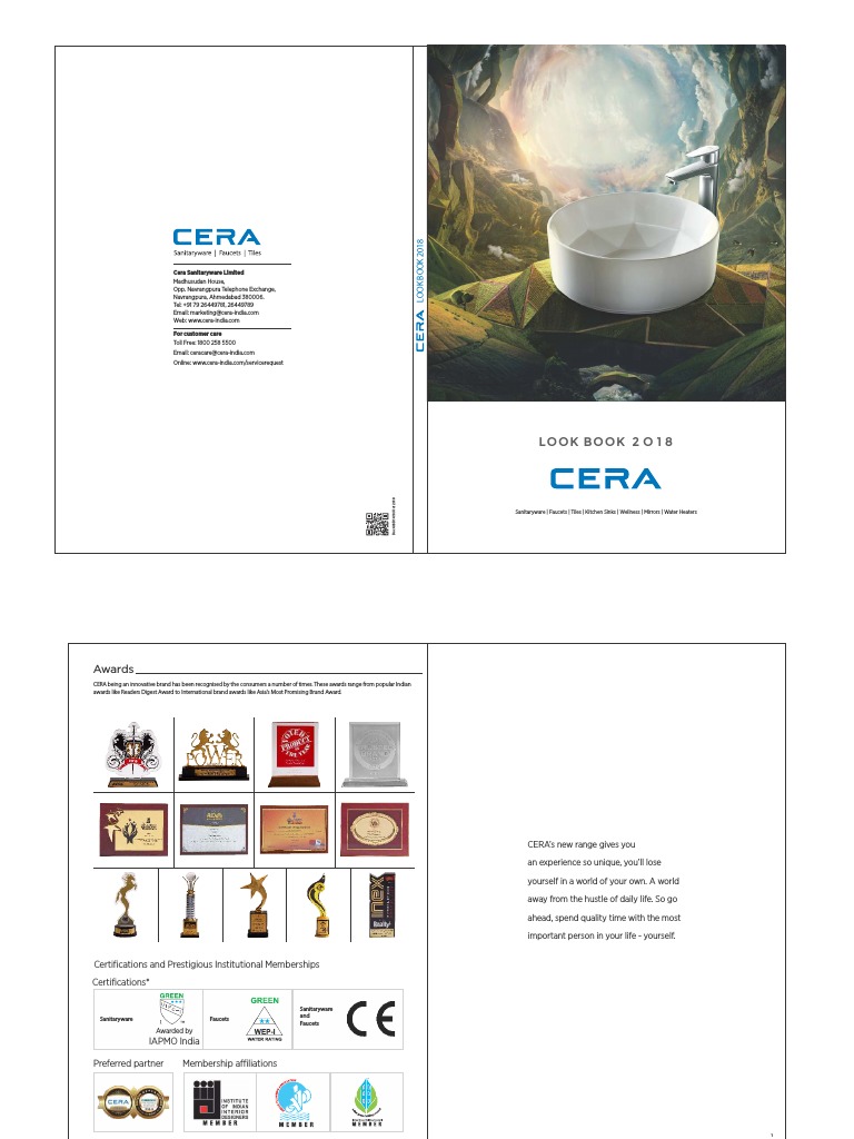 CERA Combined Catalogue October 2018 Tap (Valve) Sink