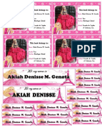 Akiah Sticker 2019