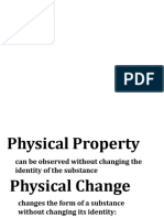 Physical Properties and Changes