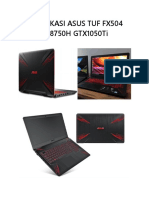 Spesifikasi Laptop Asus fx504