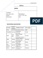 Biodata: Vinukumar S