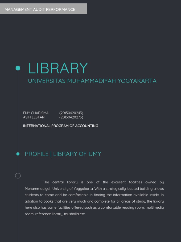 UMY Library Audit and Management Overview | PDF | Libraries | Procurement