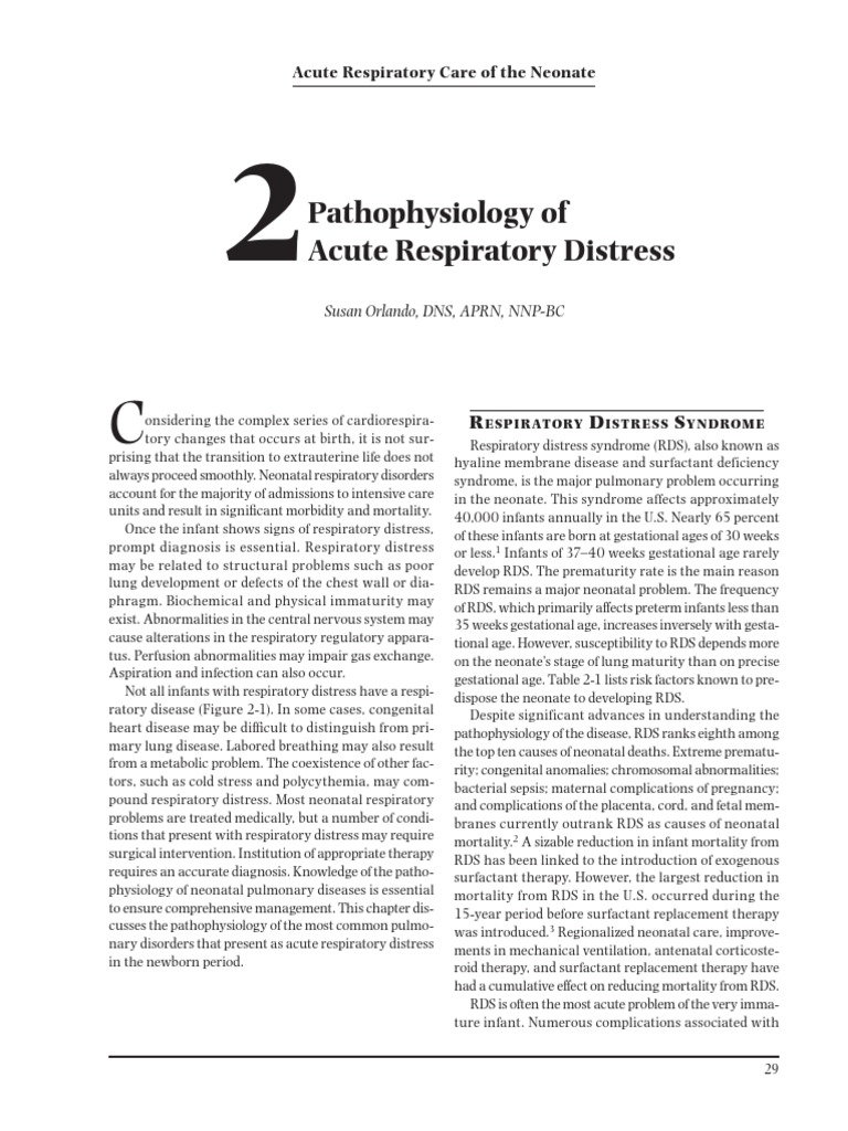 Neonatal Respiratory Distress Syndrome | PDF | Lung | Preterm Birth