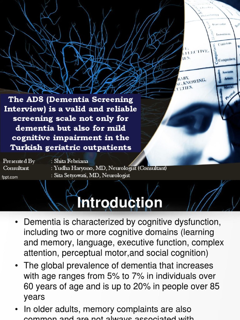 AD8 Dementia Screening in Turkish Seniors | PDF | Abnormal Psychology ...