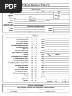 Ficha de Anamnese Corporal