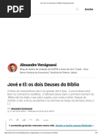 Javé e El_ Os Dois Deuses Da Bíblia _ Superinteressante