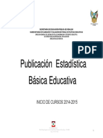 Publicacion Estadistica Educativa Inicio Cursos 2014-2015
