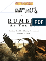 Rumble at The Box 2015 - Players Pack