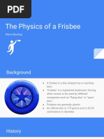Physics and Flight of Frisbees | PDF | Lift (Force) | Torque