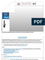 Structural Beam Deflection and Stress Formula and Beam Deflection Engineers Edge