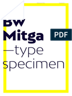 BW Mitga Font Specimen