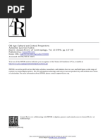 Cohen, Lawrence (1994)- Old Age. Cultural and Critical Perspectives