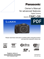 DMC-G6: Owner's Manual For Advanced Features