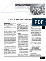 ¿Cómo Se Presentan Los Estados Financieros NIC-SP1?