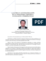 Control Y Automatización en La Industria Cerámica. Evolución Y Perspectivas