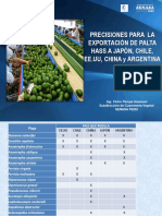 Precisiones Certificacion Fitosanitaria Palta Hass A Japon Chile China Eeuu Argentina 2