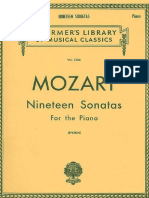 Mozart - 19 Sonatas For The Piano Schirmer