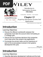 Chapter 13 - Acquiring Information Systems and Applications