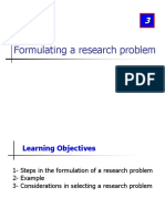 Formulating A Research Problem