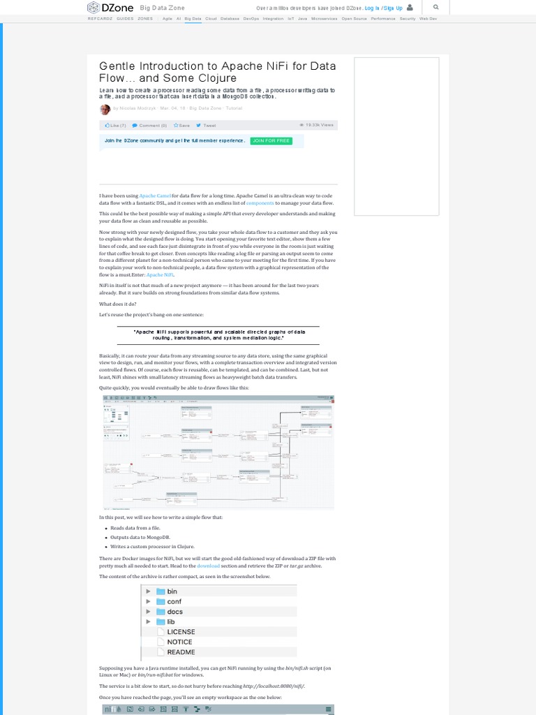 Introduction to Apache NiFi Data Flow | PDF | Mongo Db | Computer File