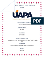 Universidad Abierta para Adultos (UAPA) : Ginoveba Rodríguez