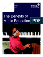 The Benefits of Music Education: An Overview of Current Neuroscience Research