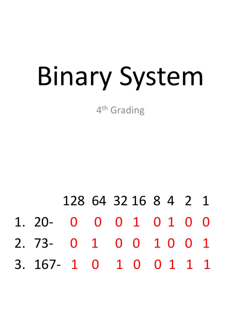 Binary System | PDF