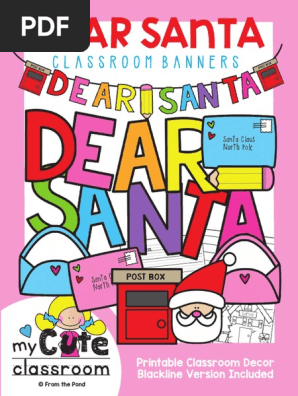 TEACH Dear Santa Banners
