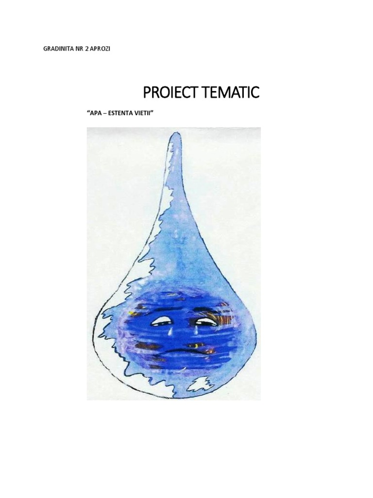 Proiect Tematic Apa | PDF