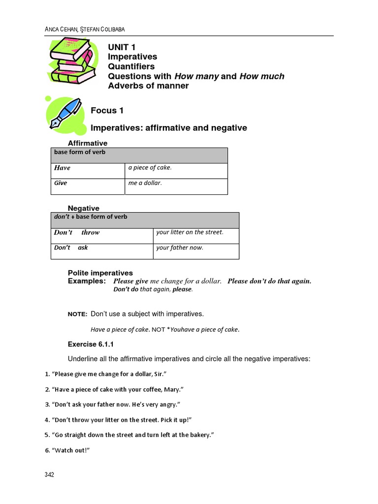 Understanding Imperative Adverbs | PDF | Lunch | Sleep