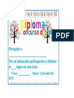 Diploma de Deletreo