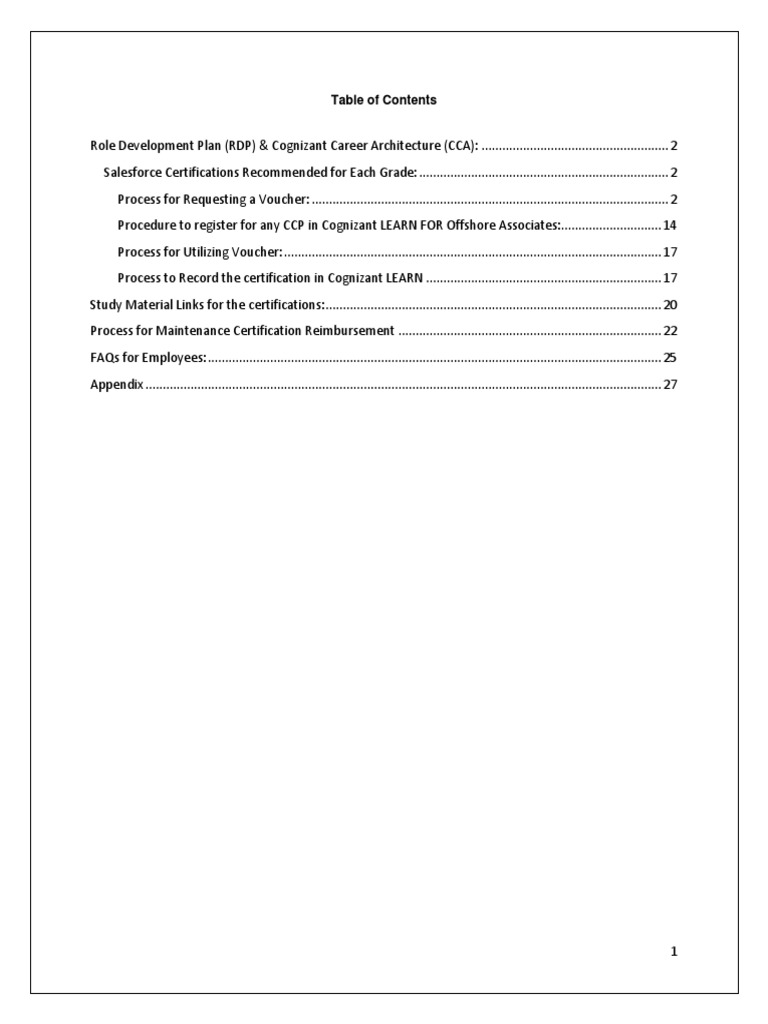 Cognizant CCA and Salesforce Certification Guide | PDF | Salesforce.Com ...
