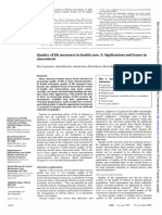 Quality of Life Measures in Health Care. I: Applications and Issues in Assessment