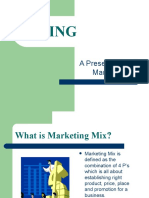 Pricing: A Presentation On Marketing