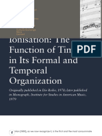 Chou Wen-Chung Ionisation: The Function of Timbre in Its Formal and Temporal Organization - Chou Wen