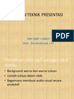 Bahan Ajar Teknik Persentasi