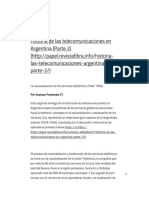 Historia de Las Telecomunicaciones en Argentina (Parte 2) — Rev