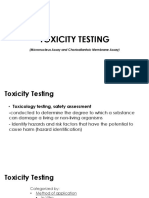 Toxicity Testing: (Micronucleus Assay and Chorioallantoic Membrane Assay)
