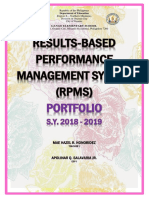 Results-Based Performance Management System (RPMS) : Portfolio