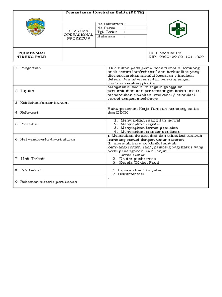 Format Penilaian Ddtk Guru Paud