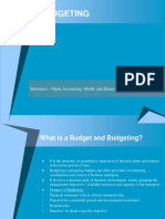 Budgeting: Reference - MGMT Accounting - Reddy and Sharma