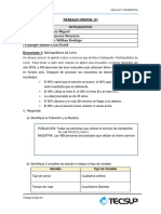 Estudio sobre el servicio del Metropolitano de Lima, ventas diarias de tiendas y tiempo de reparación de motores