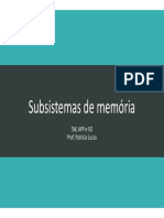 Subsistemas de Memória