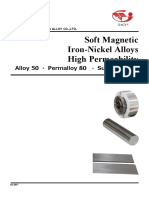 Soft Magnetic Iron-Nickel Alloys